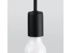 Lámparas de pared Varilex industrial de acero - 1 fuentes luminosas 4000K - L.23 x A.19 cm - negro