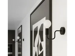 Lámparas De Pared Vector Industrial De Acero - 1 Fuentes Luminosas - L.8,5 X A.20 Cm - Negro