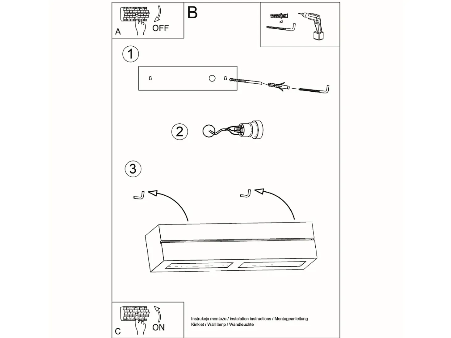Lámparas De Pared Vega Moderno De Cerámica - 1 Fuentes Luminosas - L.32,5 X A.9,5 Cm - Blanco