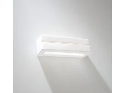 Lámparas De Pared Vega Moderno De Cerámica - 1 Fuentes Luminosas - L.32,5 X A.9,5 Cm - Blanco