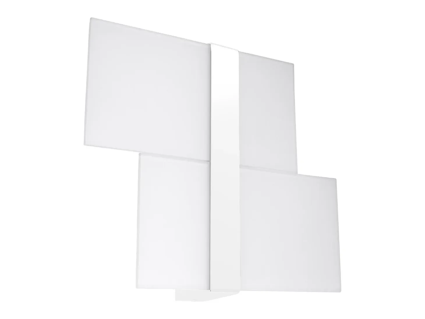 Lámparas de pared Verre moderno de acero/vidrio - 2 fuentes luminosas 3000K - L.39 x A.28 cm - blanco