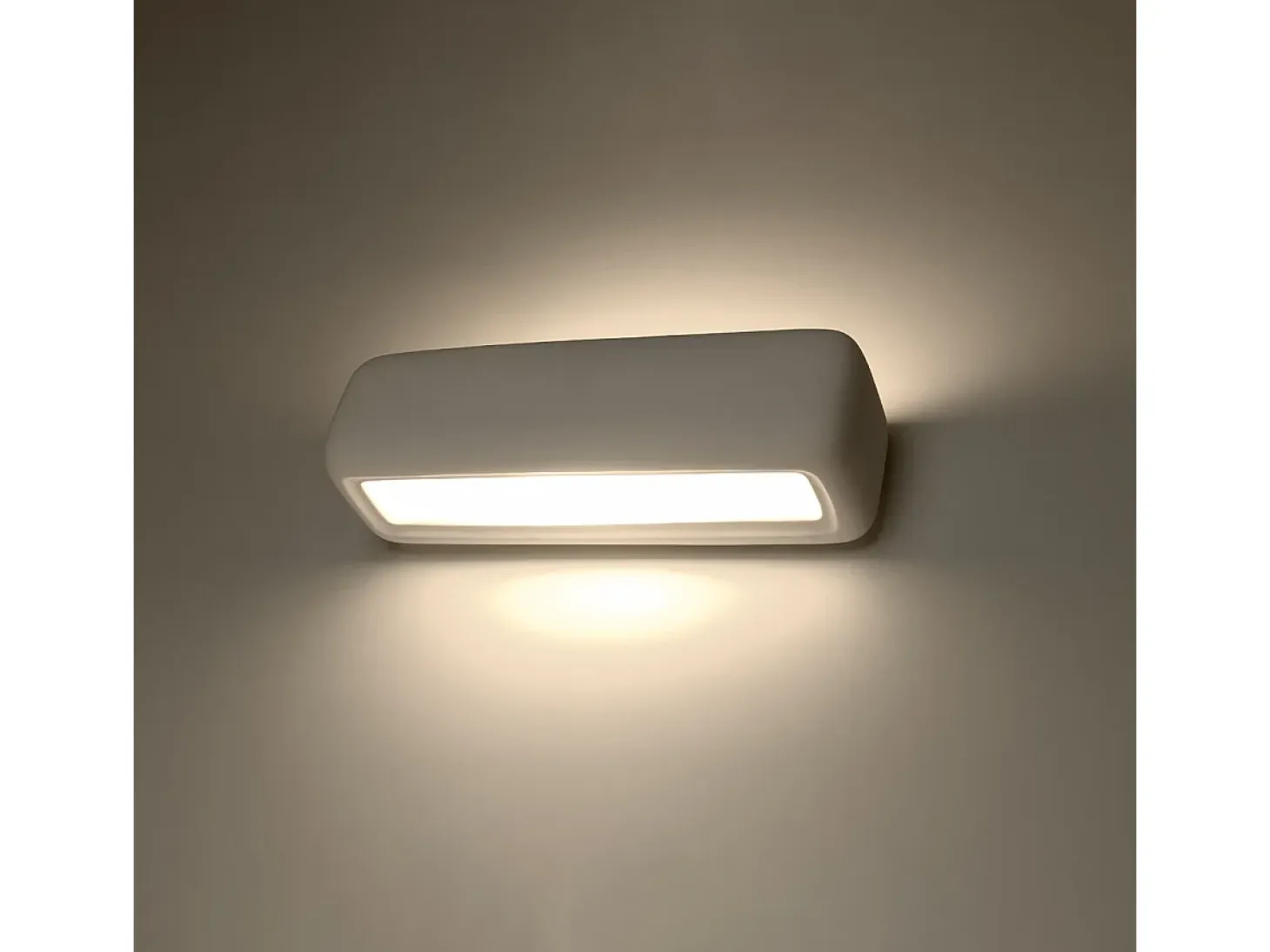 Lámparas de pared Vivin moderno de cerámica - 1 fuentes luminosas 4000K - L.33 x A.10 cm - blanco