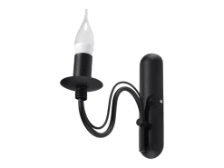 Lámparas de pared Vivow moderno de acero - 1 fuentes luminosas 3000K - L.6 x A.25 cm - negro