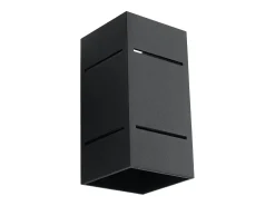 Lámparas de pared Vivus desván de aluminio - 1 fuentes luminosas 4000K - L.10 x A.20 cm - negro