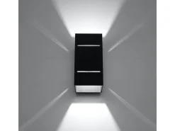 Lámparas de pared Vivus desván de aluminio - 1 fuentes luminosas 4000K - L.10 x A.20 cm - negro