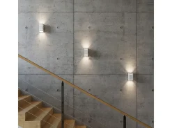 Lámparas de pared Vivus desván de aluminio - 1 fuentes luminosas 3000K - L.10 x A.20 cm - blanco
