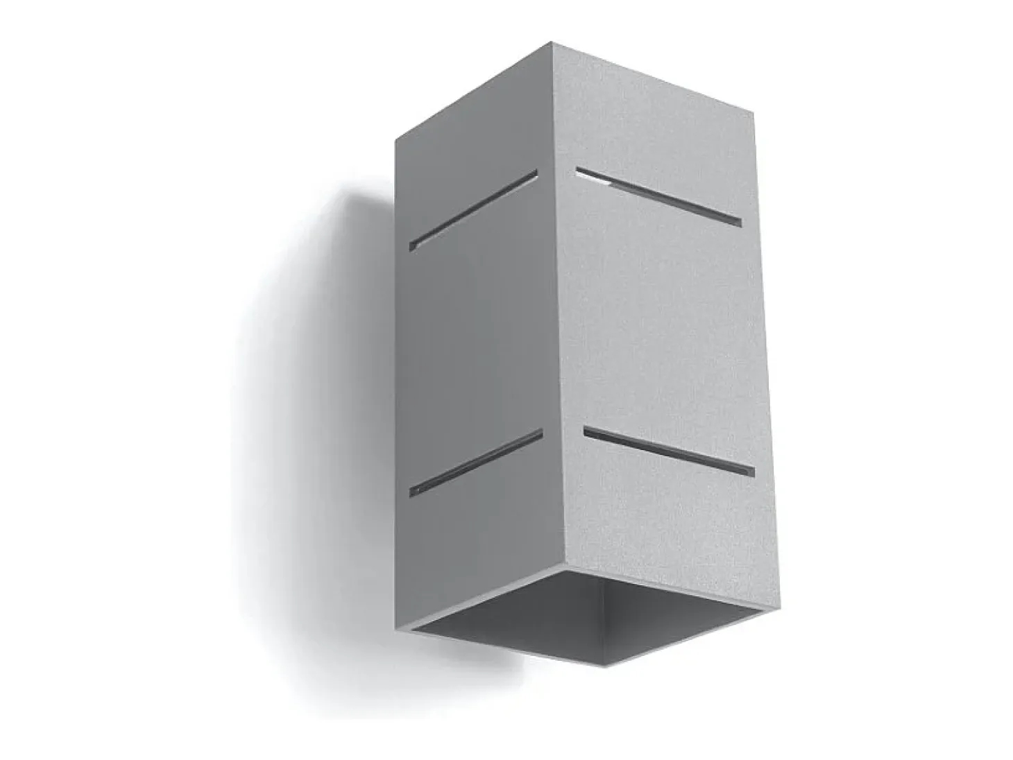 Lámparas de pared Vivus desván de aluminio - 1 fuentes luminosas 3000K - L.10 x A.20 cm - gris