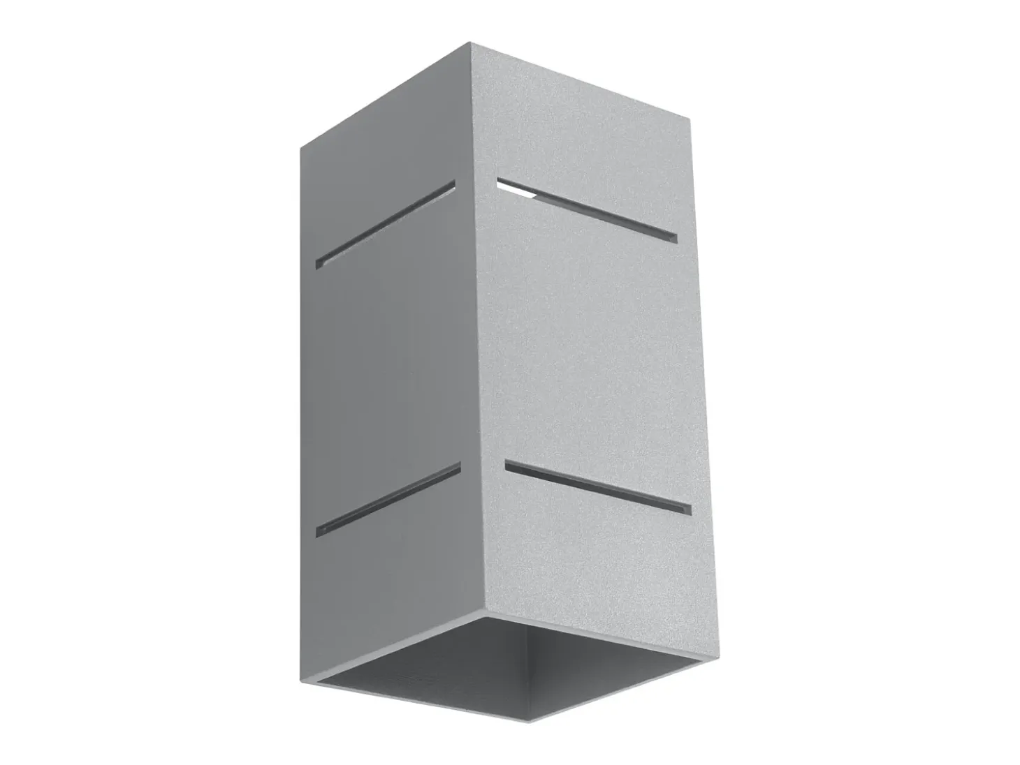 Lámparas de pared Vivus desván de aluminio - 1 fuentes luminosas 3000K - L.10 x A.20 cm - gris