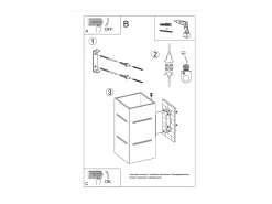 Lámparas de pared Vivus desván de aluminio - 1 fuentes luminosas 3000K - L.10 x A.20 cm - gris