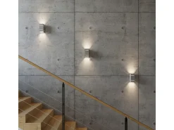 Lámparas de pared Vivus desván de aluminio - 1 fuentes luminosas 4000K - L.10 x A.20 cm - gris
