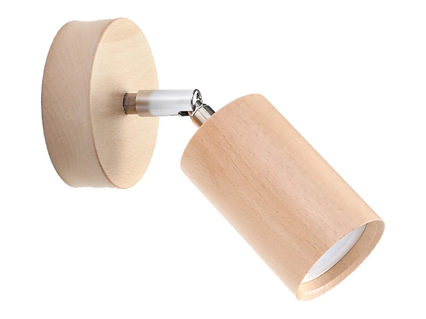 Lámparas de pared Vorix escandinavo de madera - 1 fuentes luminosas 3000K - L.10 x A.20 cm - madera natural