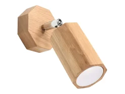 Lámparas de pared Xenor escandinavo de madera - 1 fuentes luminosas 4000K - L.8 x A.17,5 cm - roble