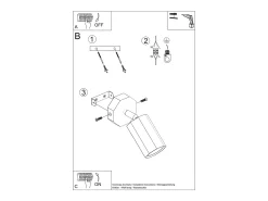 Lámparas de pared Xenor escandinavo de madera - 1 fuentes luminosas 4000K - L.8 x A.17,5 cm - roble