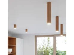 Lámparas de pared Xenor escandinavo de madera - 1 fuentes luminosas 3000K - L.8 x A.17,5 cm - roble