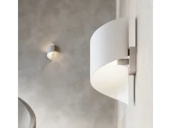 Lámparas de pared Zaltonia moderno de acero - 1 fuentes luminosas 3000K - L.15 x A.31 cm - blanco