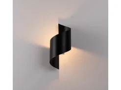 Lámparas de pared Zaltonia moderno de acero - 1 fuentes luminosas 4000K - L.15 x A.31 cm - negro