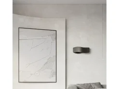 Lámparas de pared Zanila moderno de acero - 1 fuentes luminosas 4000K - L.30 x A.13 cm - negro
