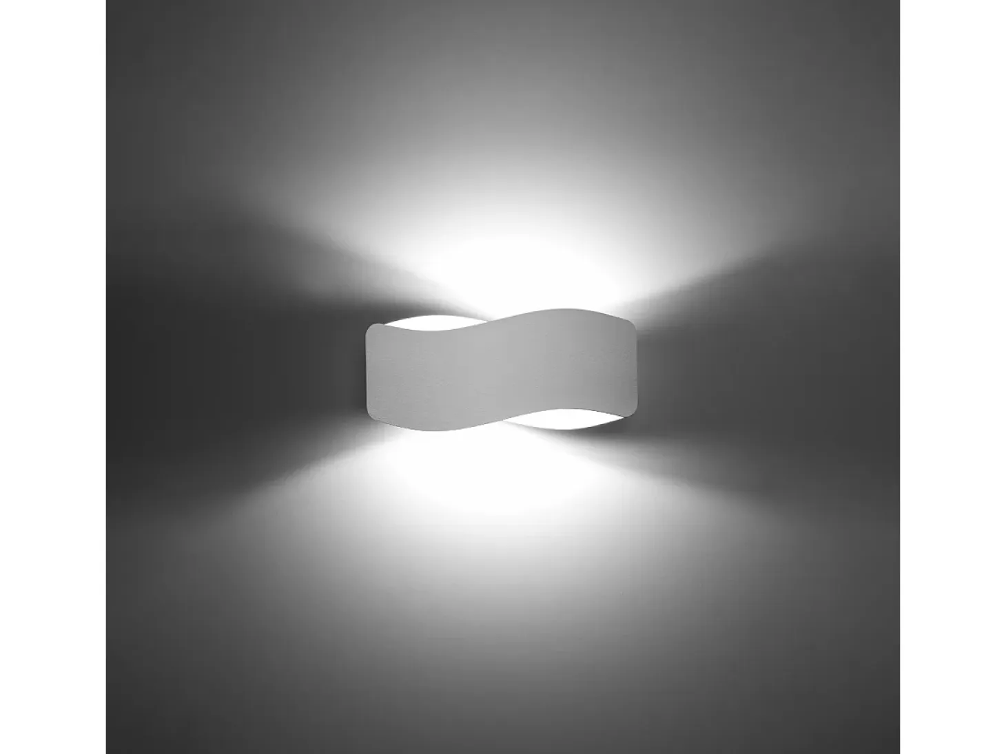 Lámparas de pared Zanila moderno de acero - 1 fuentes luminosas 4000K - L.30 x A.13 cm - blanco