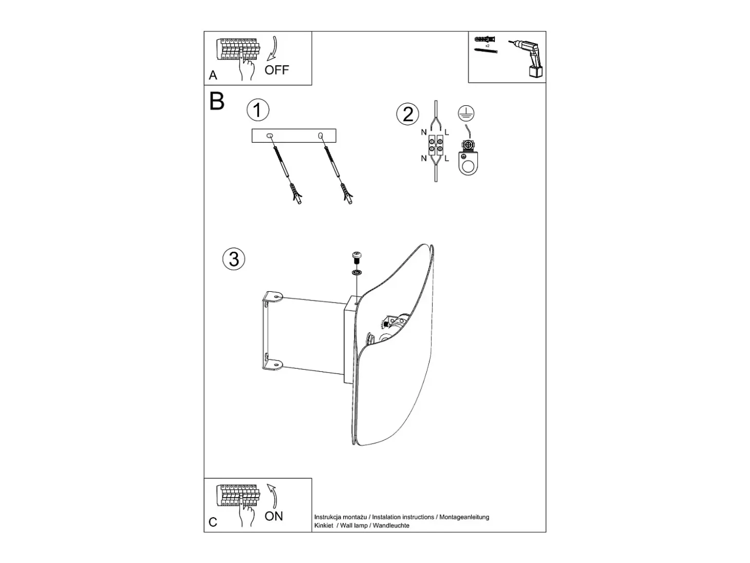 Lámparas de pared Zanila moderno de acero - 1 fuentes luminosas 3000K - L.30 x A.13 cm - blanco