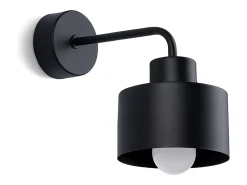 Lámparas de pared Zavros moderno de acero - 1 fuentes luminosas 4000K - L.22 x A.20 cm - negro