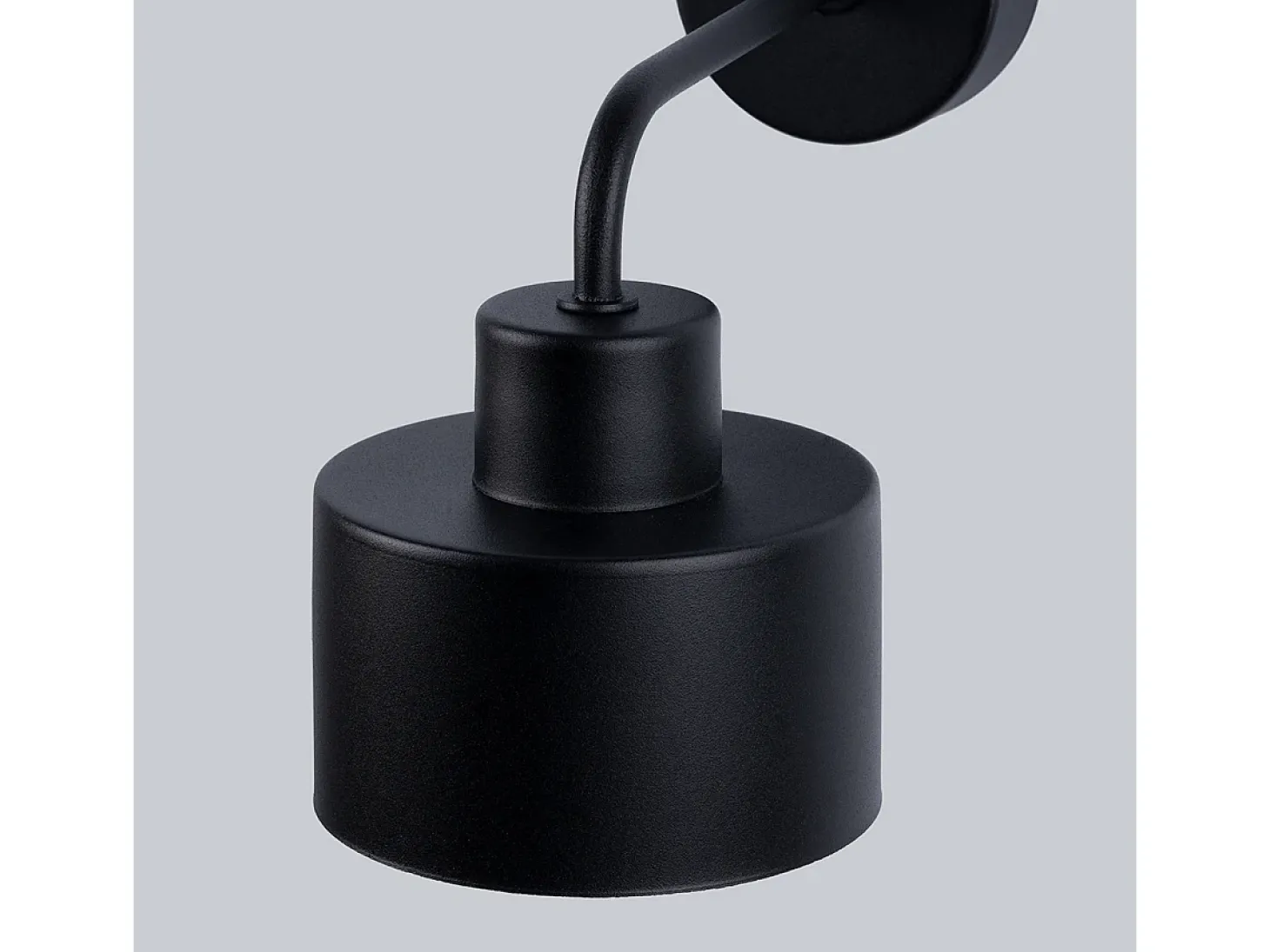 Lámparas de pared Zavros moderno de acero - 1 fuentes luminosas 3000K - L.22 x A.20 cm - negro