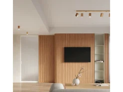 Lámparas de pared Zezu escandinavo de madera - 1 fuentes luminosas 4000K - L.8 x A.17 cm - roble