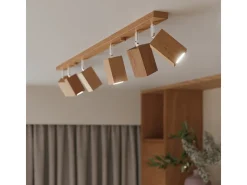 Lámparas de pared Zezu escandinavo de madera - 1 fuentes luminosas 4000K - L.8 x A.17 cm - roble