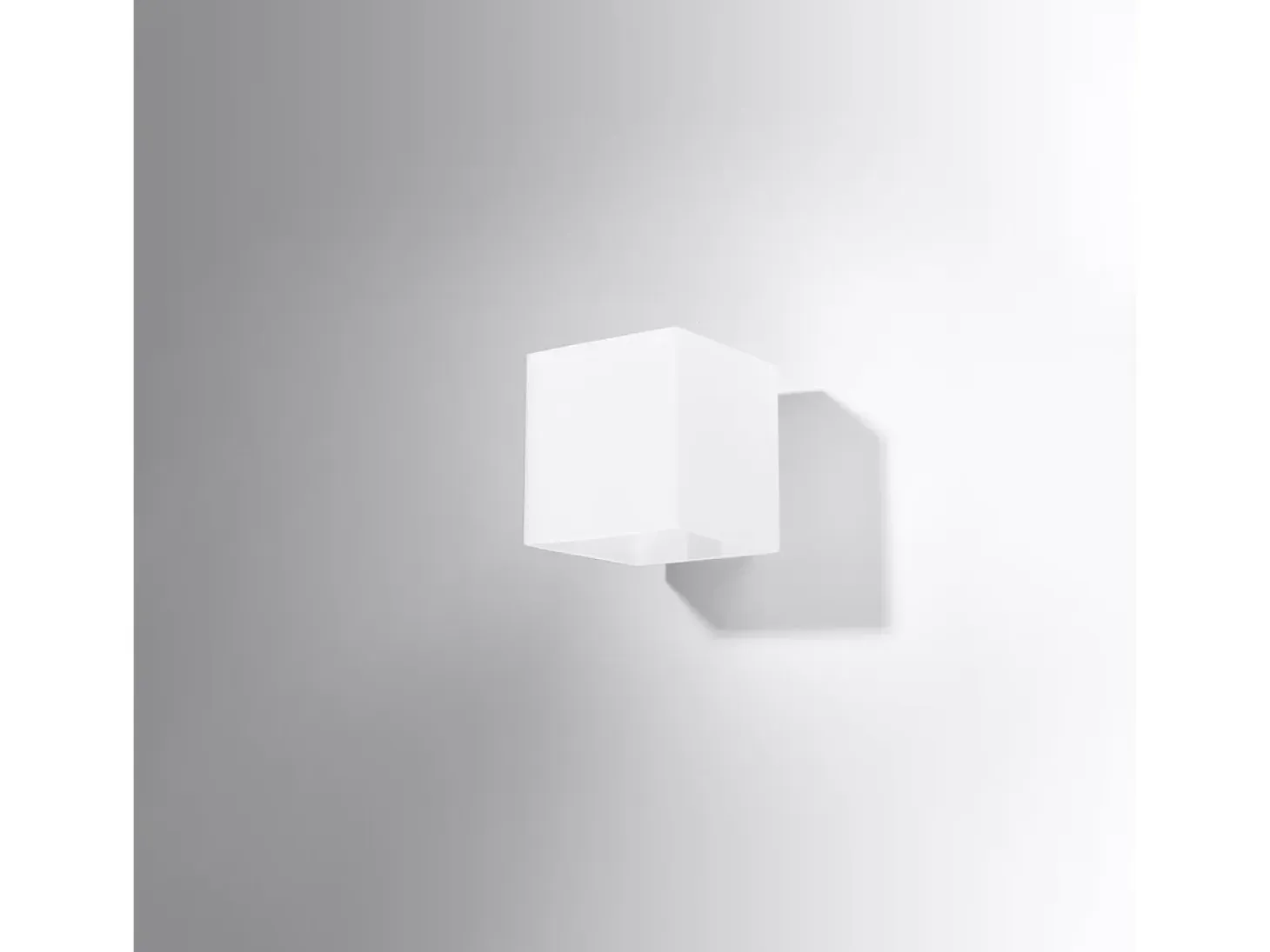 Lámparas de pared Zinalo moderno de vaso - 1 fuentes luminosas 3000K - L.10 x A.10 cm - blanco