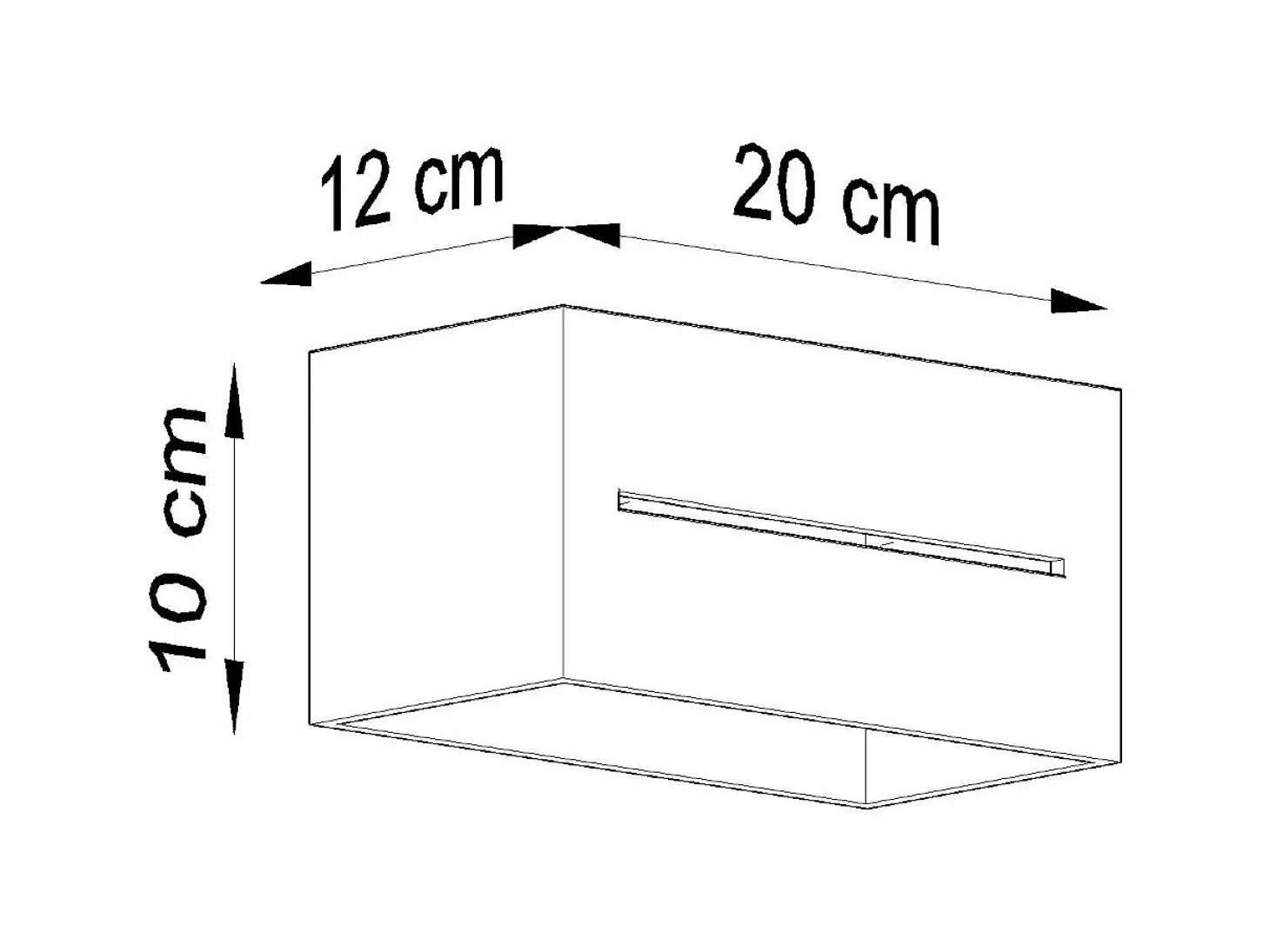 Lámparas de pared Zorbo maxi moderno de aluminio - 2 fuentes luminosas 3000K - L.20 x A.10 cm - negro