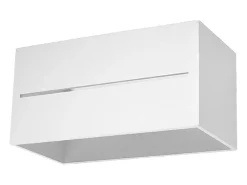 Lámparas de pared Zorbo maxi moderno de aluminio - 2 fuentes luminosas 3000K - L.20 x A.10 cm - blanco