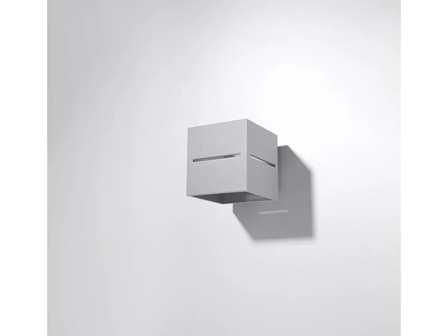 Lámparas de pared Zorbo moderno de aluminio - 1 fuentes luminosas 3000K - L.10 x A.10 cm - gris