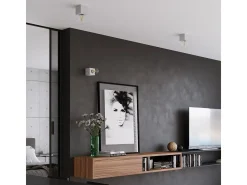 Lámparas de pared Zxina industrial de concreto - 1 fuentes luminosas 3000K - L.10 x A.10 cm - gris
