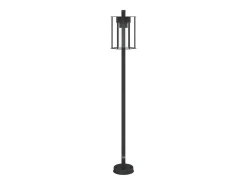 Lámparas de pie de exterior 3 piezas 100 cm acero inoxidable negro 02_0042544
