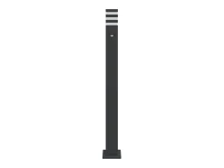 Lámparas de pie de exterior con sensor 3 piezas 110 cm aluminio negro 02_0042564