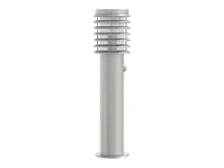 Lámparas de pie para exterior con sensores 3 piezas acero inoxidable color plata 02_0042568