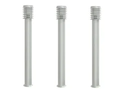 Lámparas de suelo de exterior 3 uds acero inoxidable 110 cm ES802690
