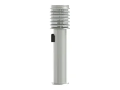 Lámparas de suelo exterior con enchufe 3 uds acero inox 60 cm ES238632