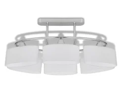 Lámparas de techo 4 uds con pantalla de cristal elipsoidal E14 ES537994