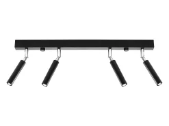 Lámparas de techo Astix moderno de aluminio - 4 fuentes luminosas 3000K - L.60 x A.20 cm - negro