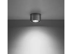Lámparas de techo Blaze industrial de concreto - 1 fuentes luminosas 4000K - L.14 x A.9 cm - gris