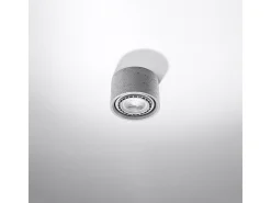 Lámparas de techo Blaze industrial de concreto - 1 fuentes luminosas 3000K - L.14 x A.9 cm - gris