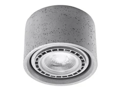 Lámparas de techo Blaze industrial de concreto - 1 fuentes luminosas 3000K - L.14 x A.9 cm - gris