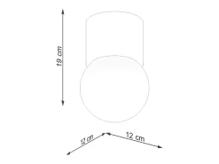 Lámparas De Techo Boomo Moderno De Madera - 1 Fuentes Luminosas - L.12 X A.19 Cm - Madera Natural