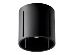Lámparas de techo Brich moderno de aluminio - 1 fuentes luminosas 4000K - L.10 x A.10 cm - negro