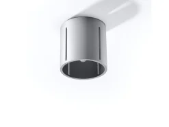 Lámparas de techo Brich moderno de aluminio - 1 fuentes luminosas 3000K - L.10 x A.10 cm - gris