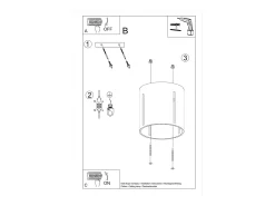 Lámparas de techo Brich moderno de aluminio - 1 fuentes luminosas 3000K - L.10 x A.10 cm - gris
