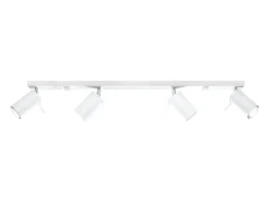 Lámparas de techo Briix moderno de acero - 4 fuentes luminosas 3000K - L.80 x A.16 cm - blanco