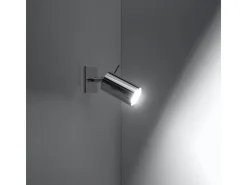 Lámparas de techo Briix moderno de acero - 1 fuentes luminosas 4000K - L.8 x A.8 cm - cromo
