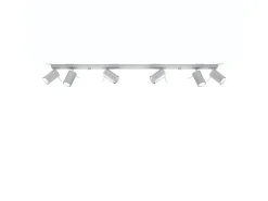 Lámparas de techo Briix moderno de acero - 6 fuentes luminosas 3000K - L.118 x A.16 cm - gris