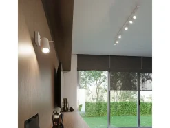 Lámparas de techo Briix moderno de acero - 6 fuentes luminosas 3000K - L.118 x A.16 cm - blanco